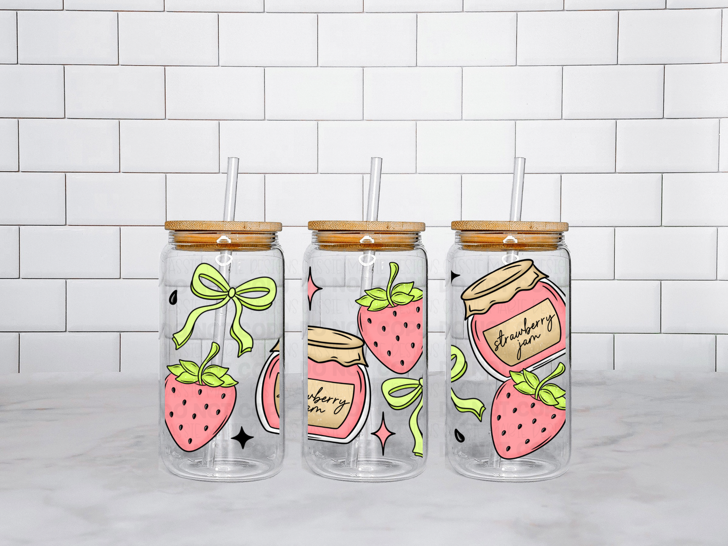 Strawberry 16 Oz Wrap