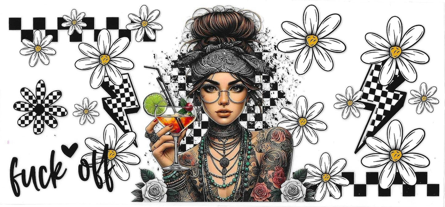 Snarky Tattoo Girl Wrap 1078