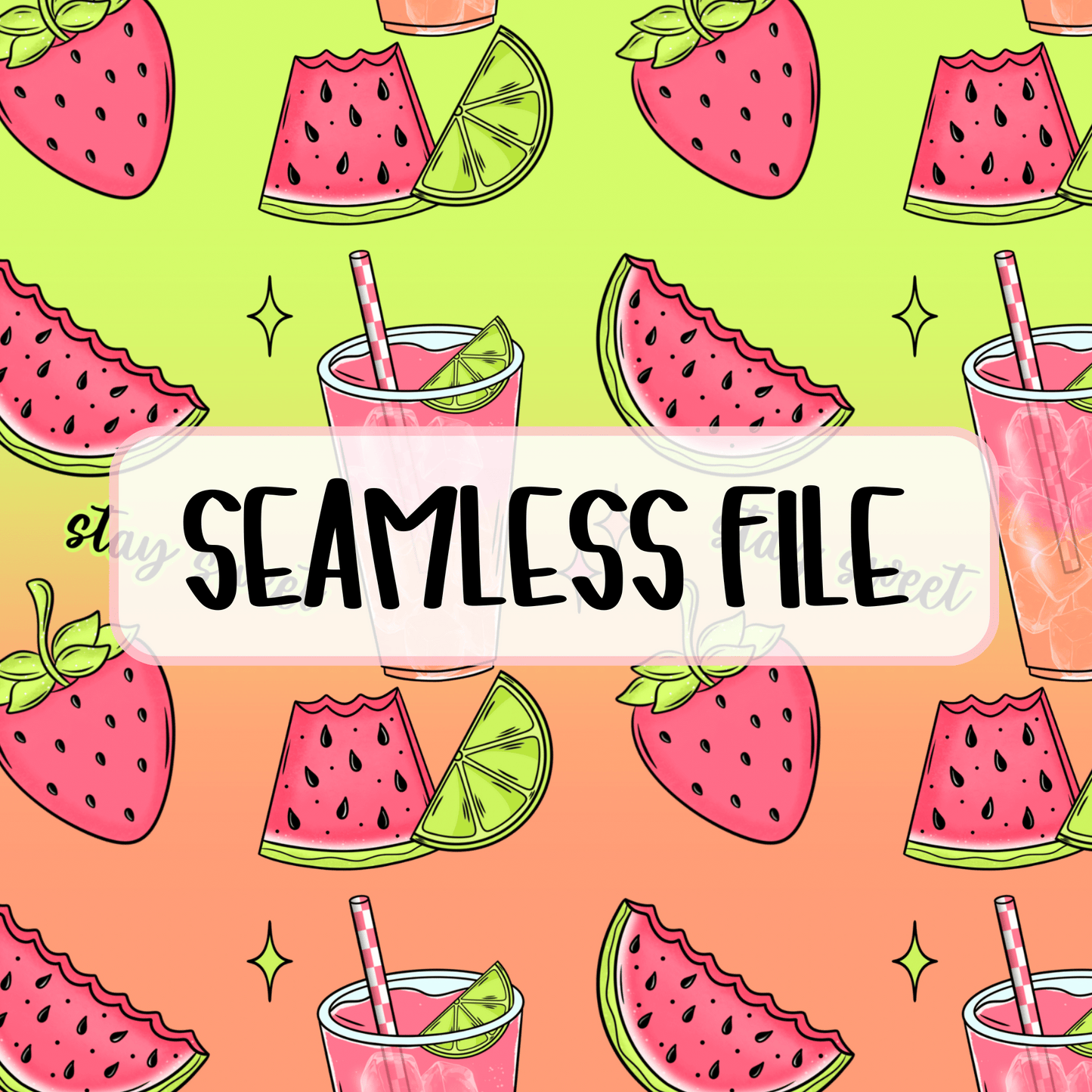 Watermelon Stay Cool Seamless
