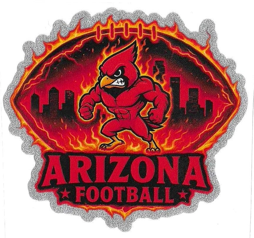 Football Glitter Decal 518