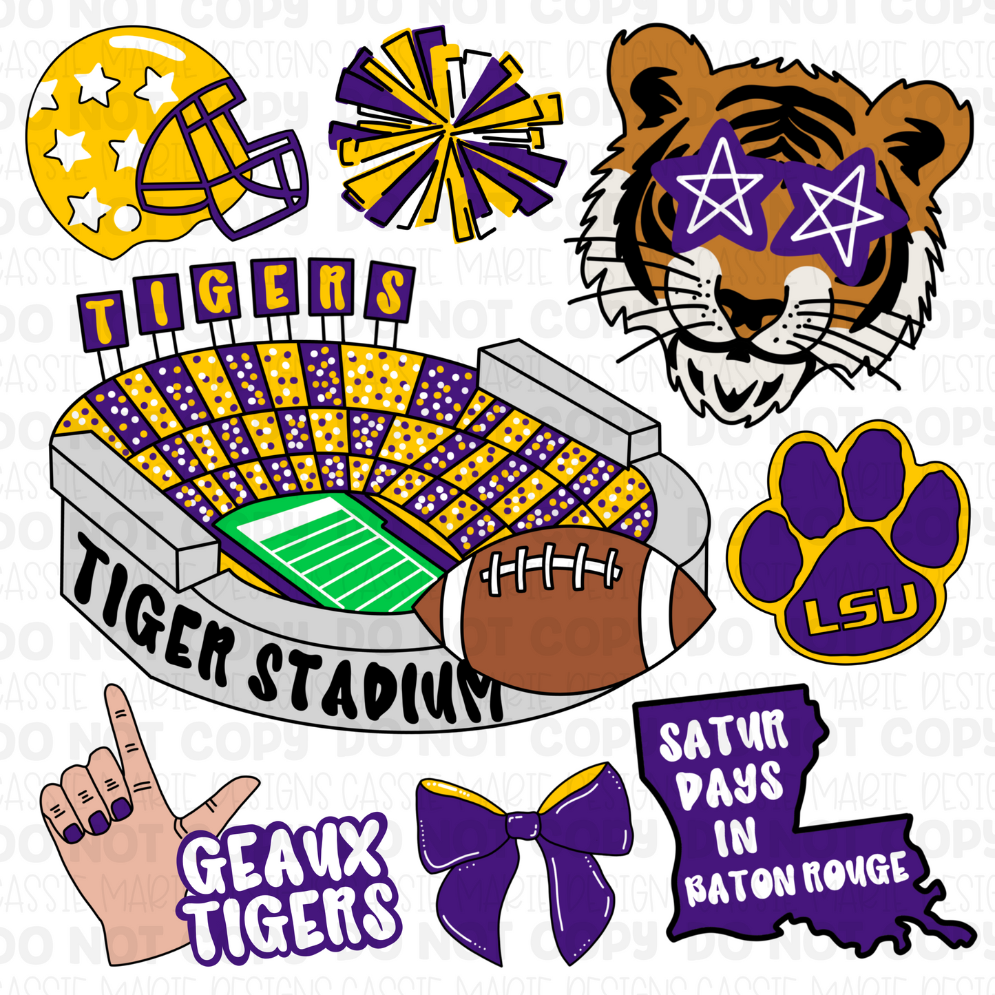 Louisiana game day png