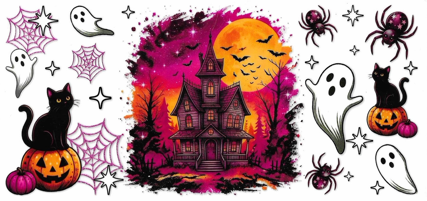 Halloween Haunted House Wrap 2180