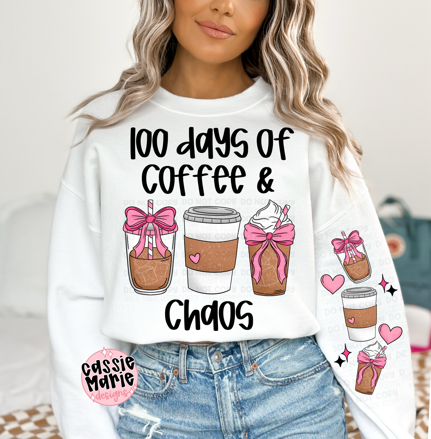 100 Days of Coffee & Chaos PNG