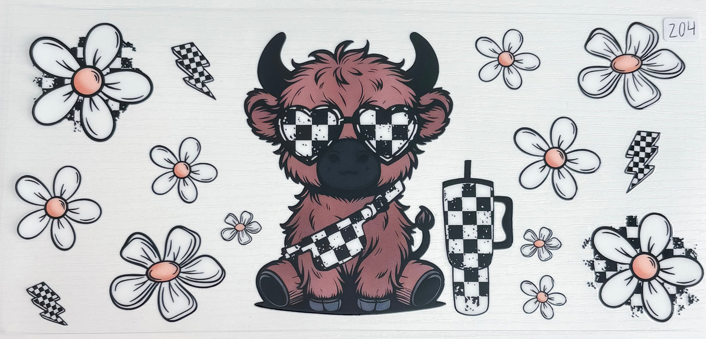 Checkered Cow Wrap 204