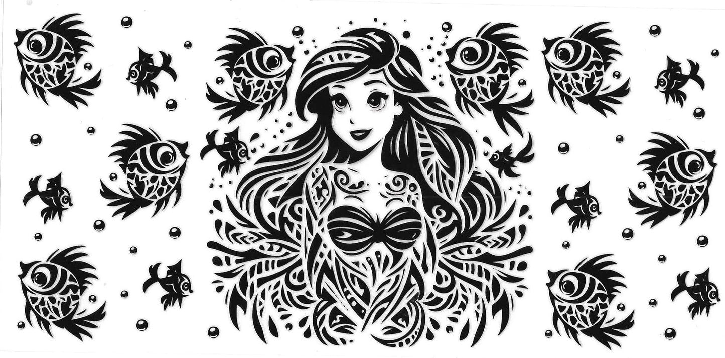 Mermaid Outline Wrap 570