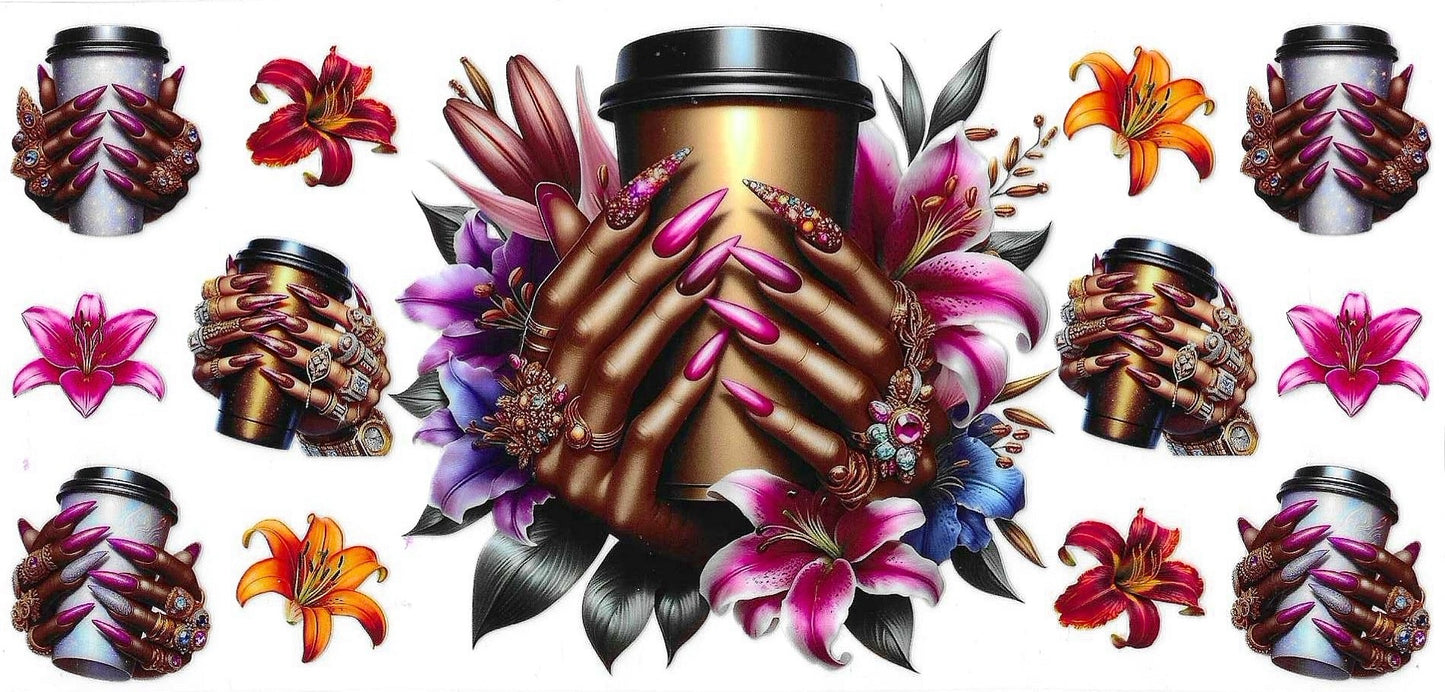 Floral Coffee Wrap 1409