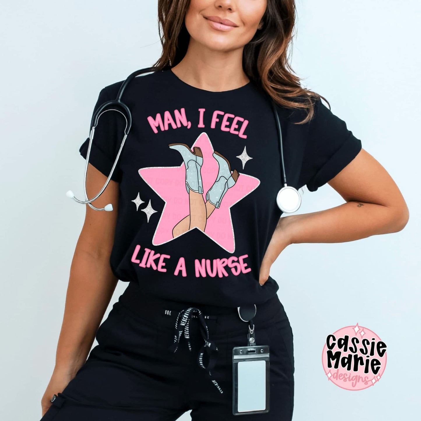 Man I feel Like A Nurse PNG