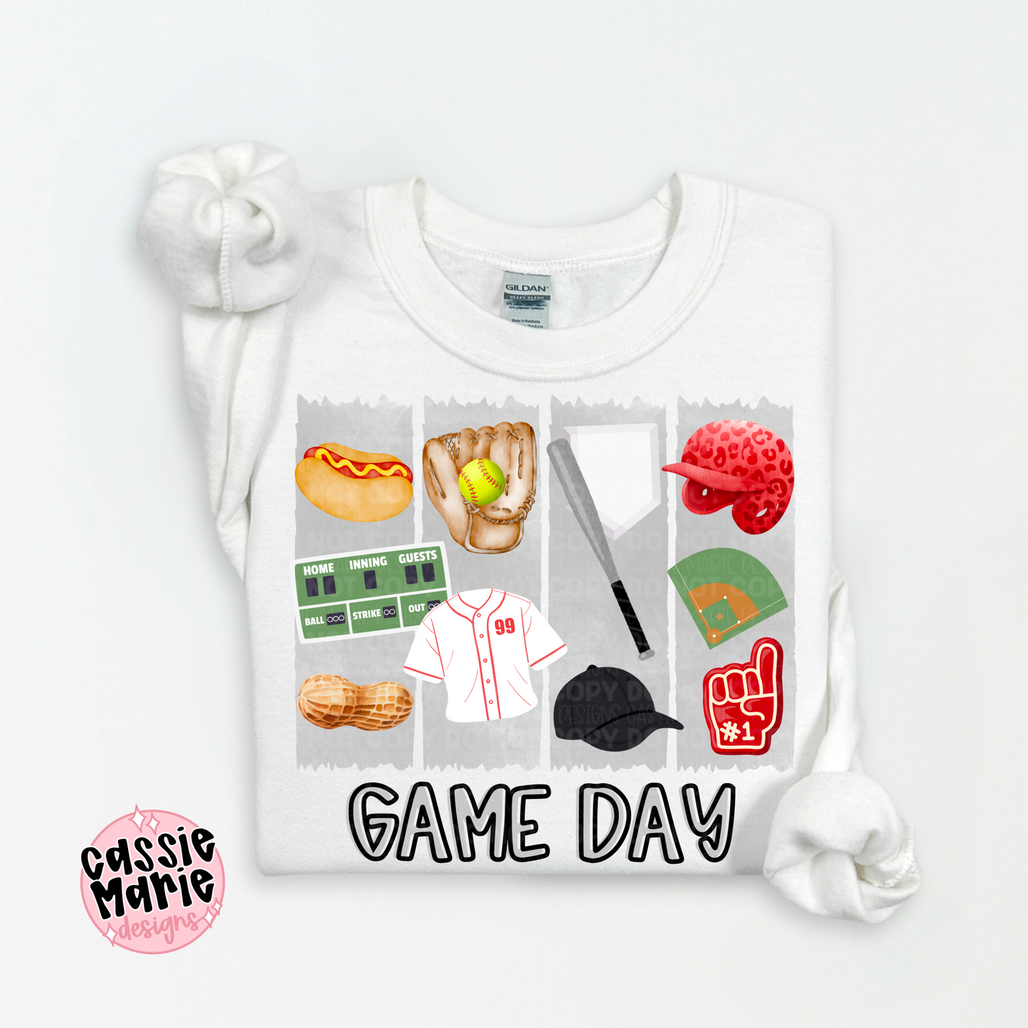 Softball Game Day PNG