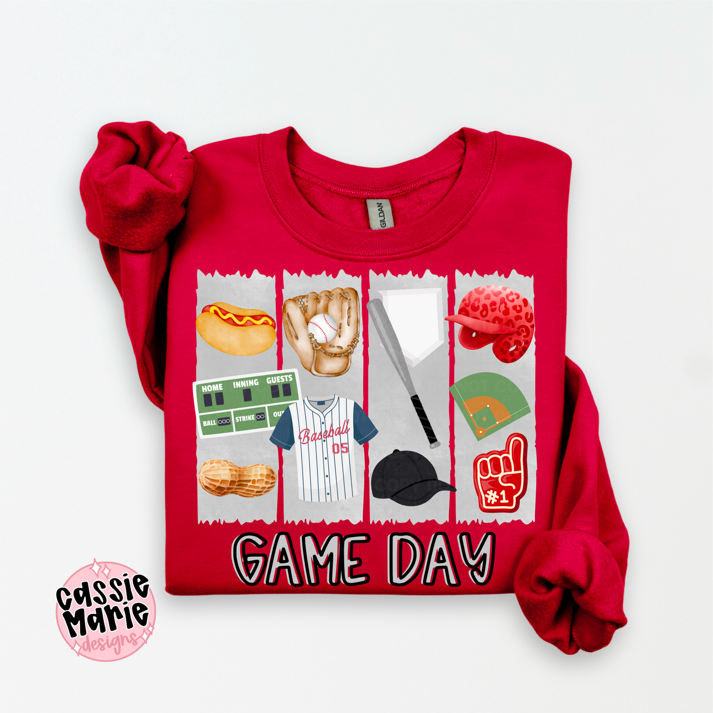 Baseball Game Day PNG