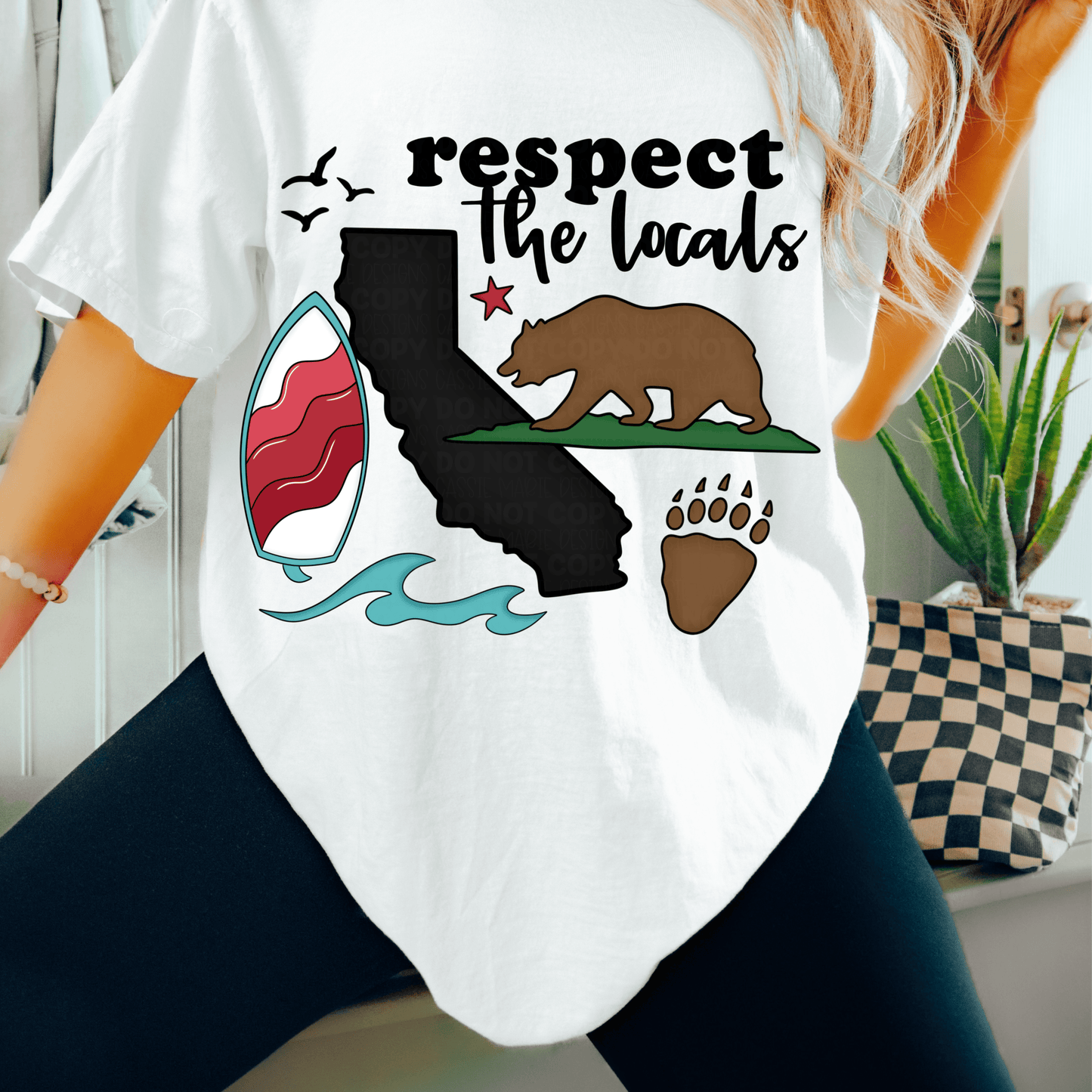 Respect The Locals California PNG