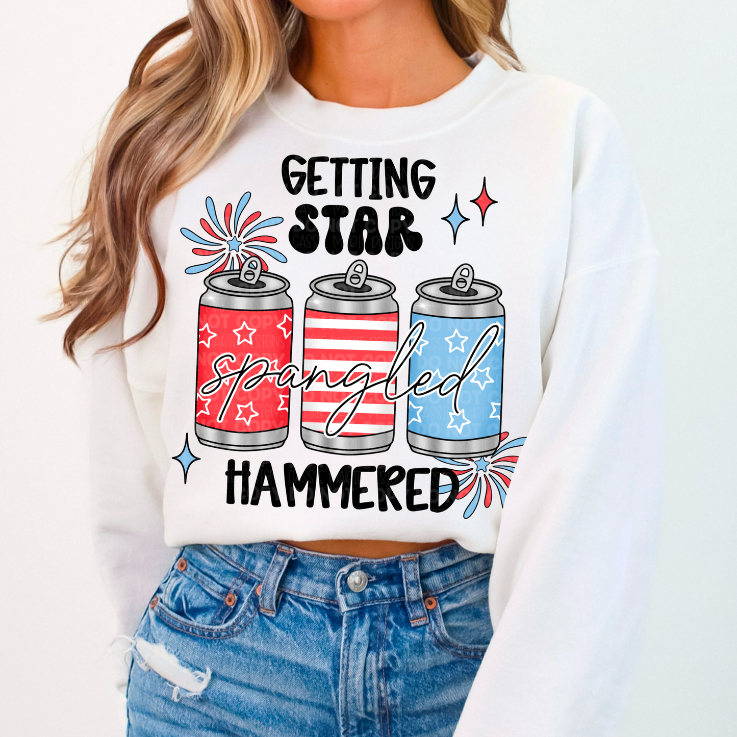 Getting Star Spangled Hammered PNG