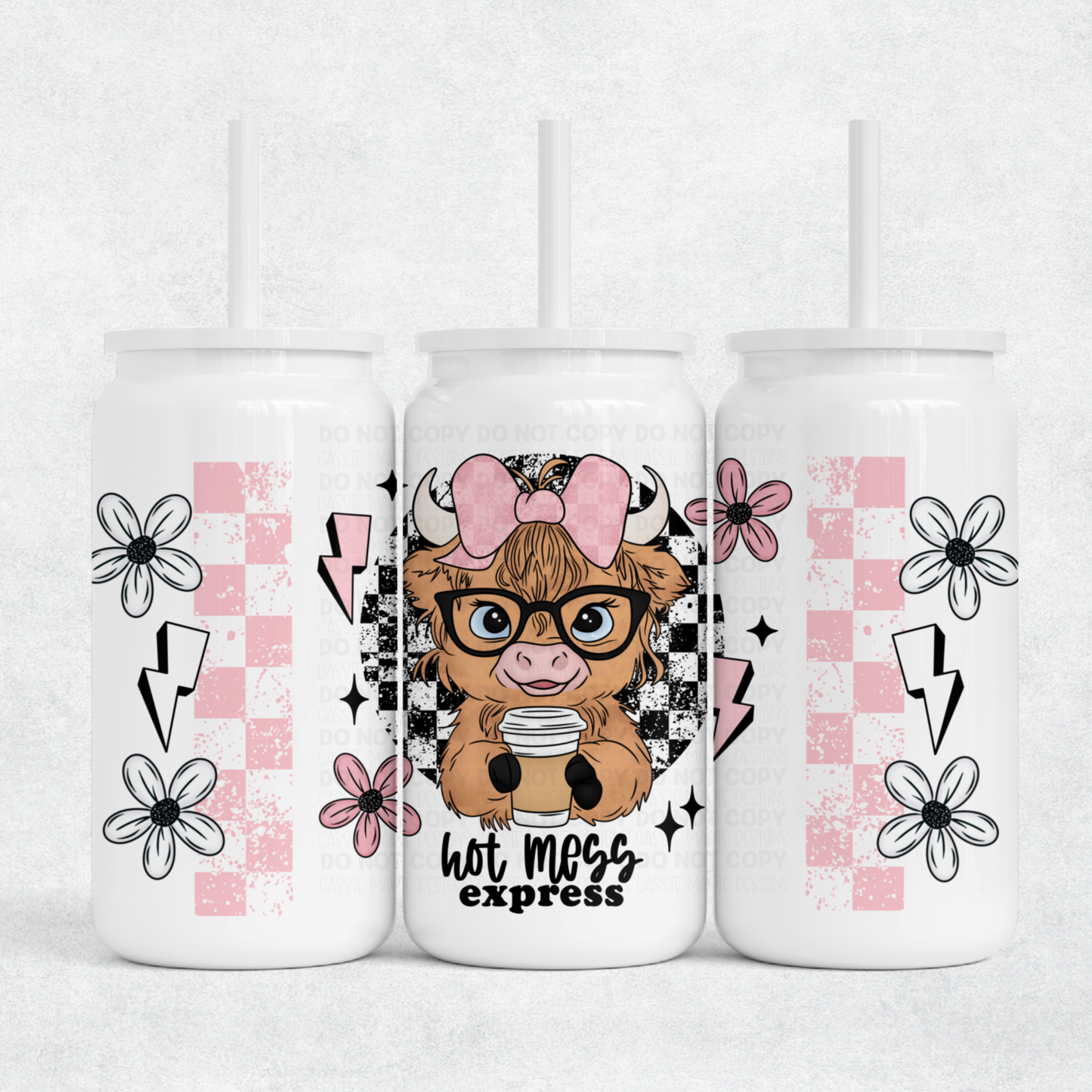 Hot Mess Express 16oz Wrap PNG