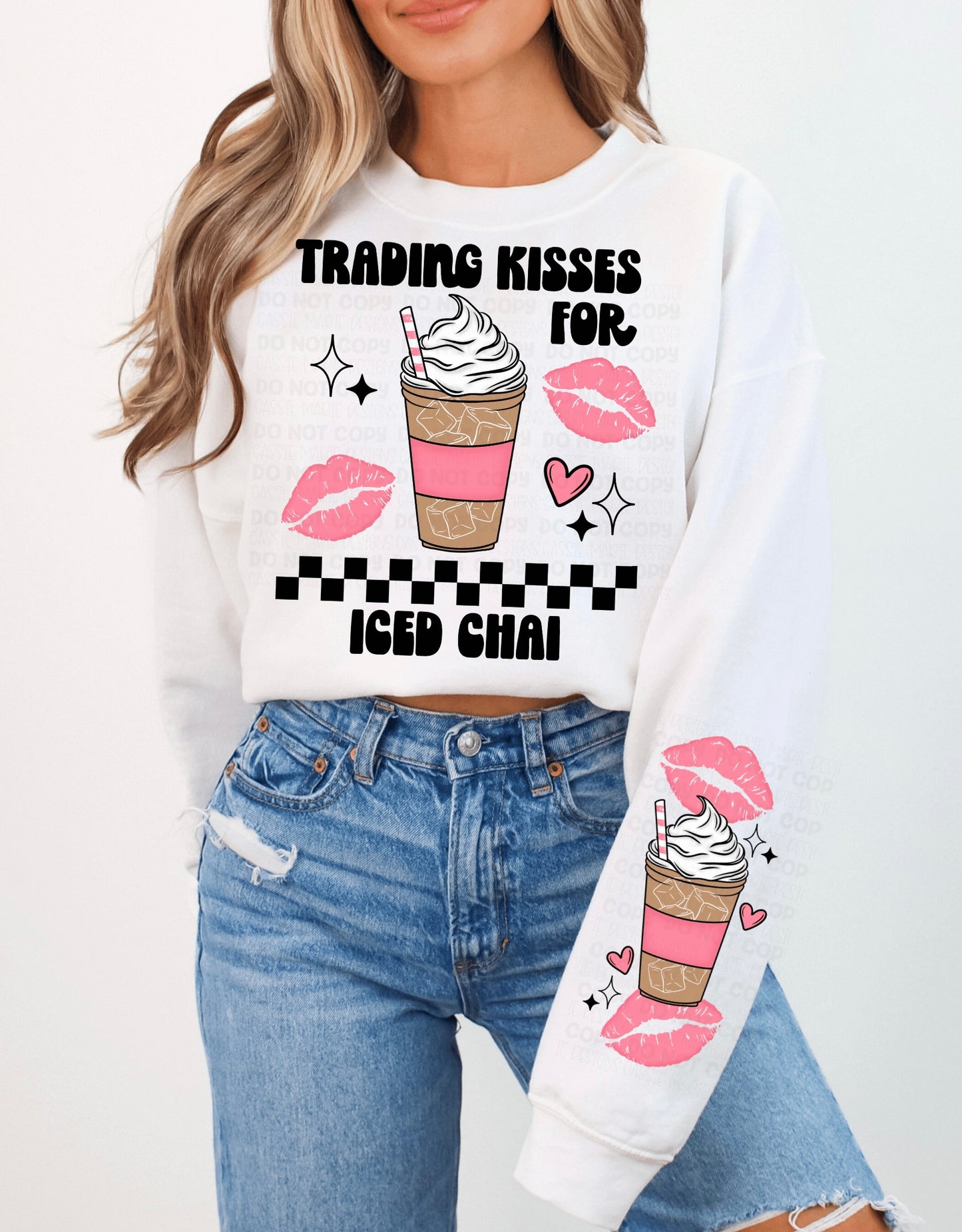 Trading Kisses for Iced Chai PNG