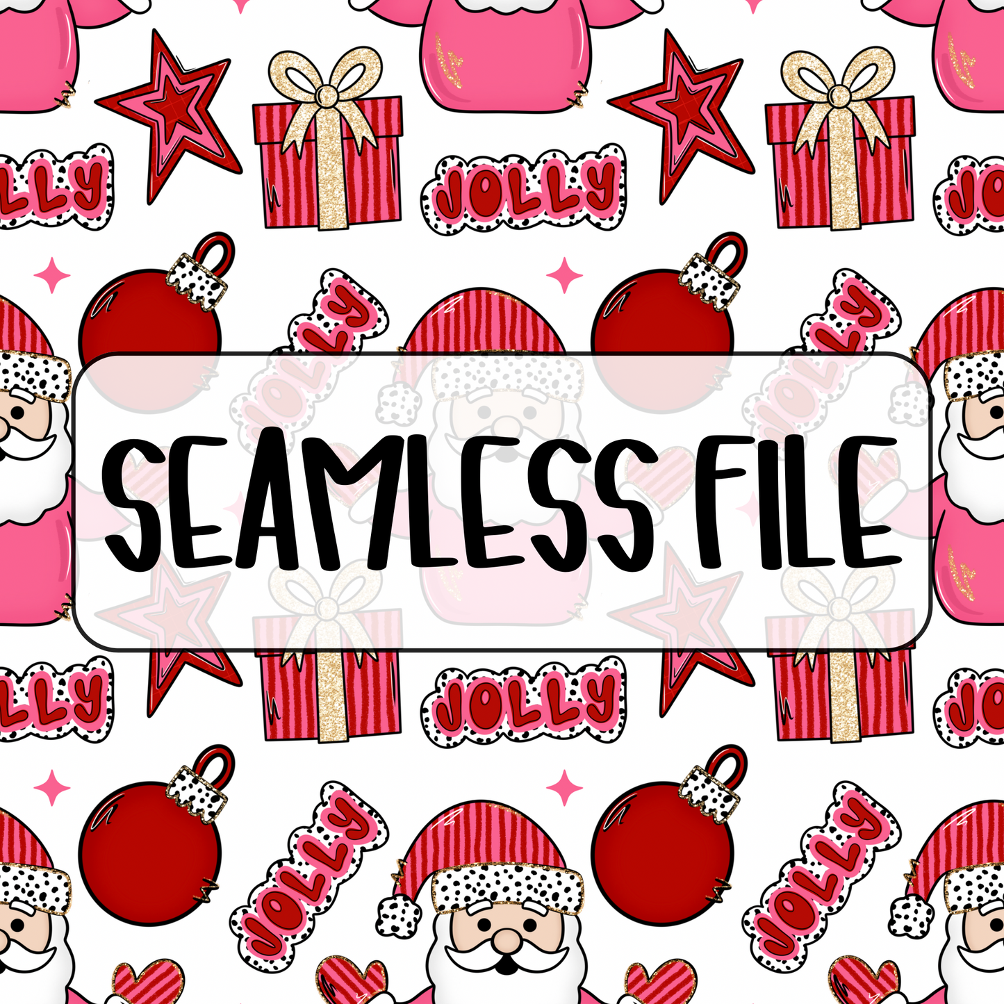 Jolly Santa Seamless