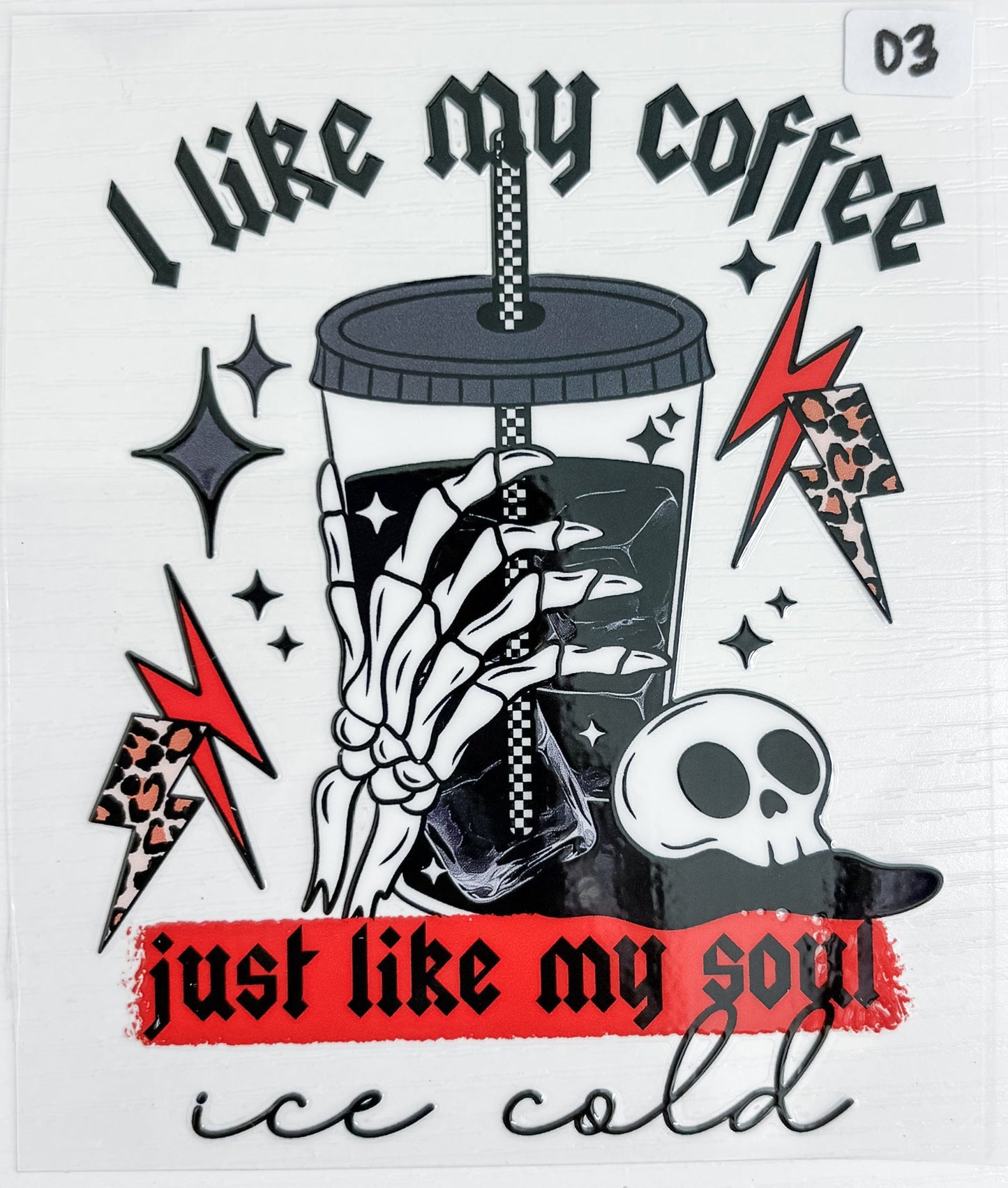 Ice Cold Coffee Decal 03