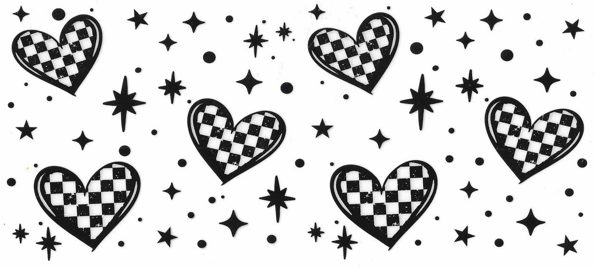 Checkered Hearts Wrap 2352