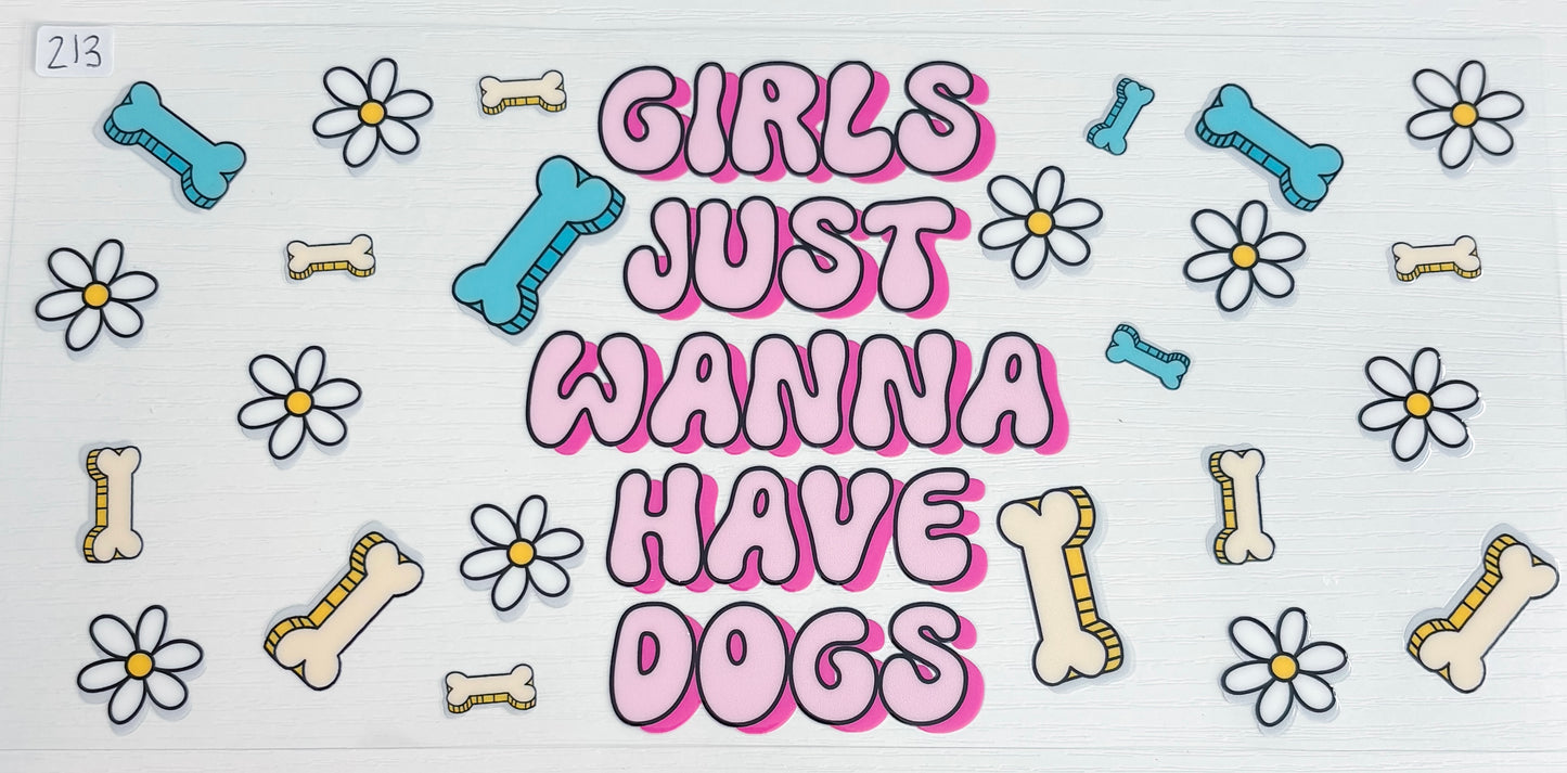 Girls Just Wanna Have Dogs Wrap 213