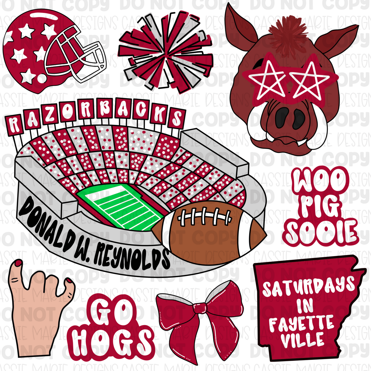 Arkansas game day png