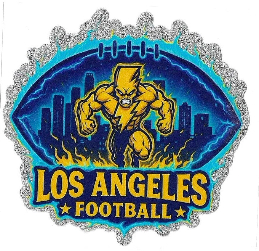 Football Glitter Decal 517