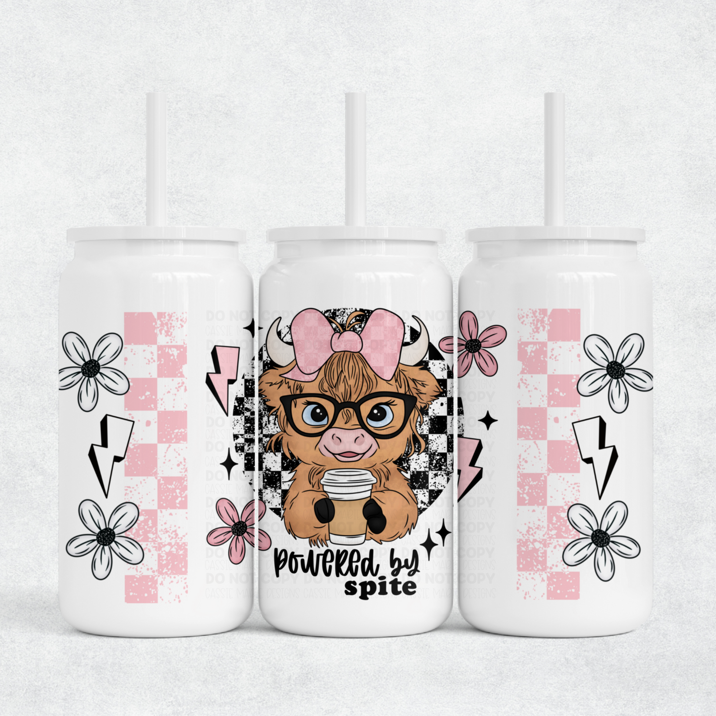 Powered By Spite 16oz Wrap PNG