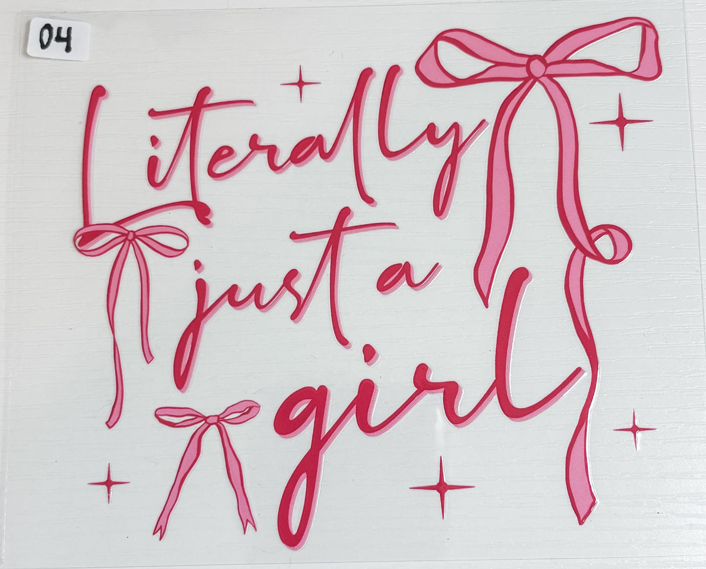 Literally Just A Girl Decal 04