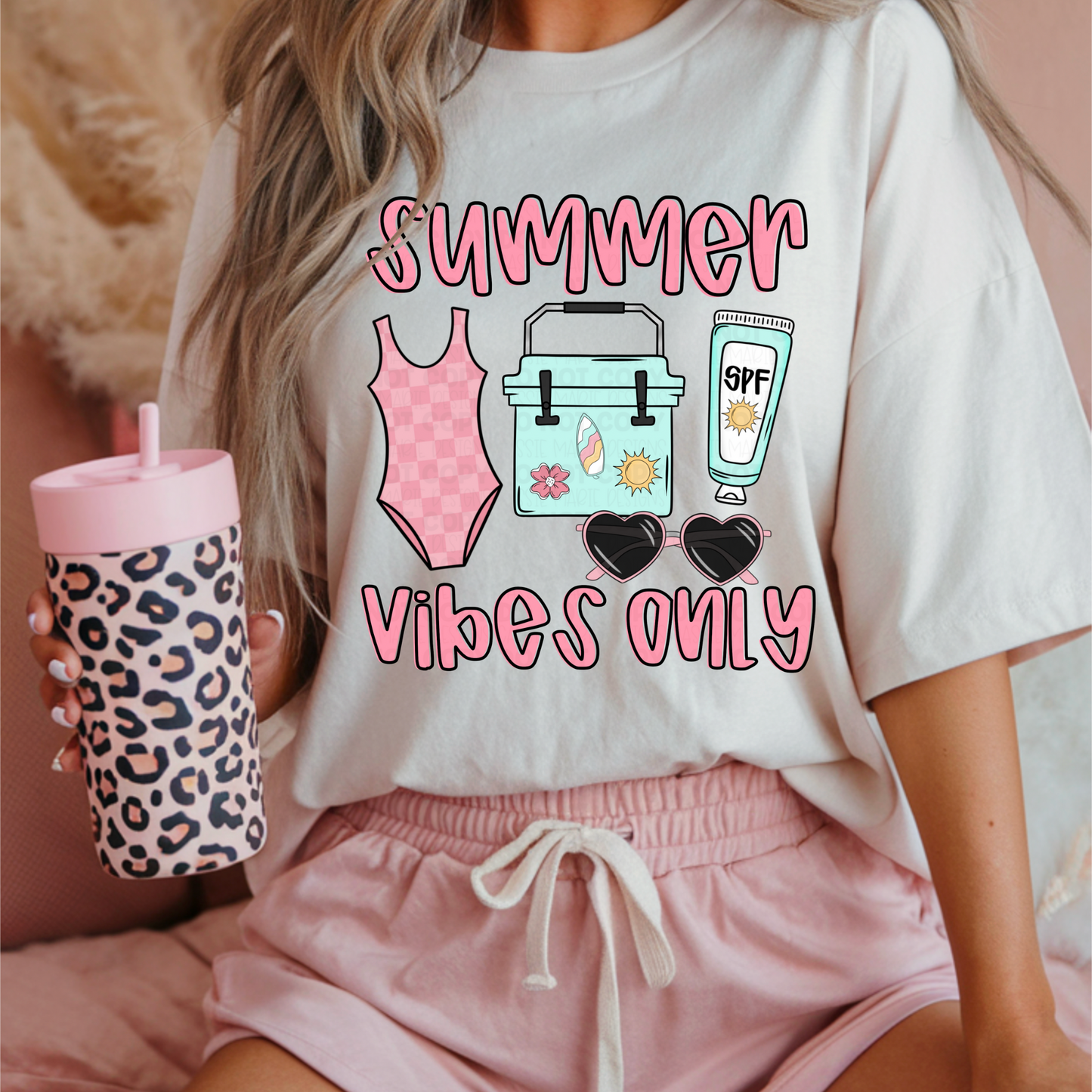 Girly Summer Vibes Only PNG