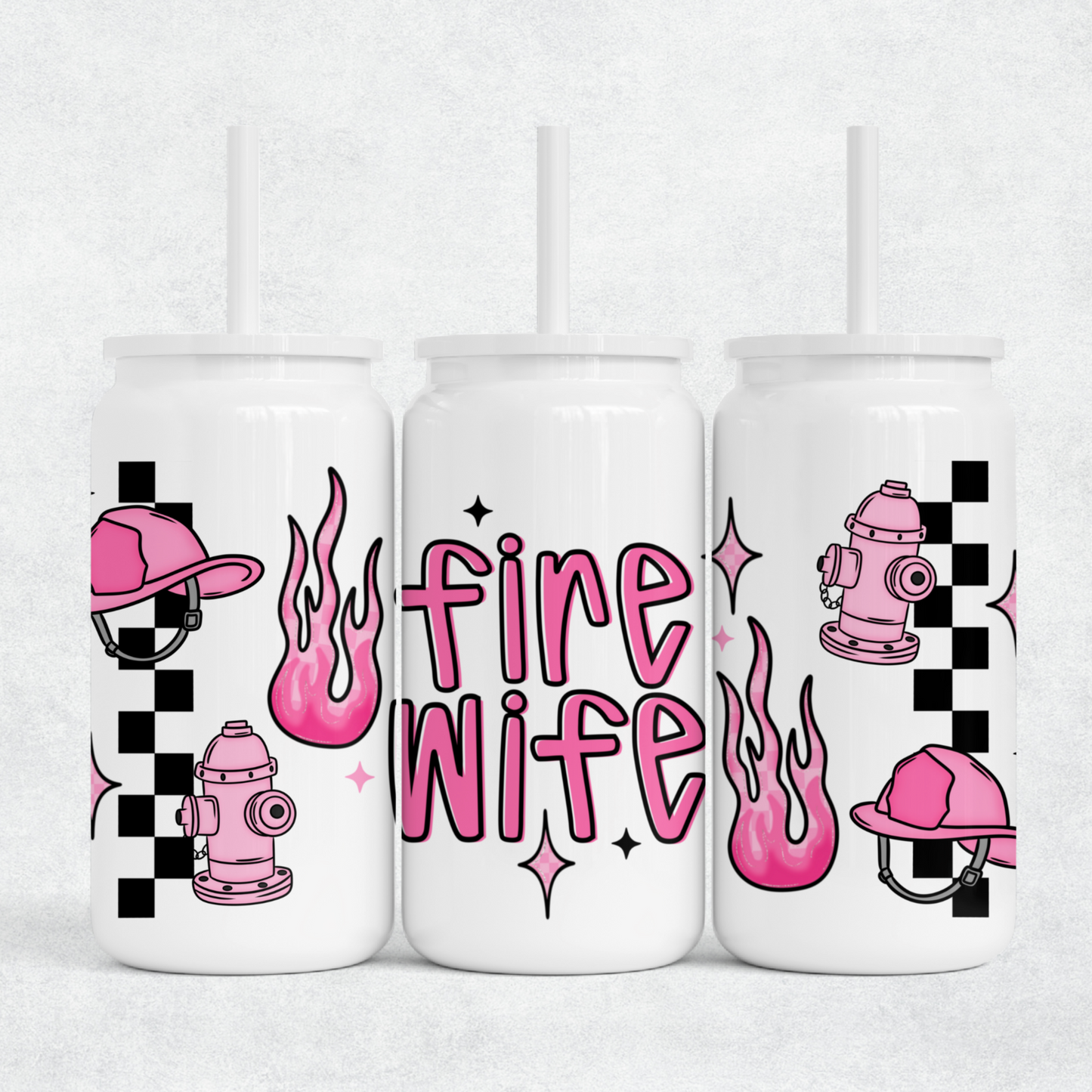 Fire Wife 16oz Wrap PNG