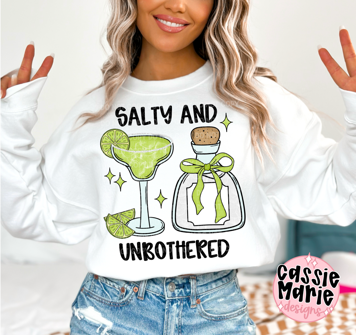 Salty And Unbothered PNG