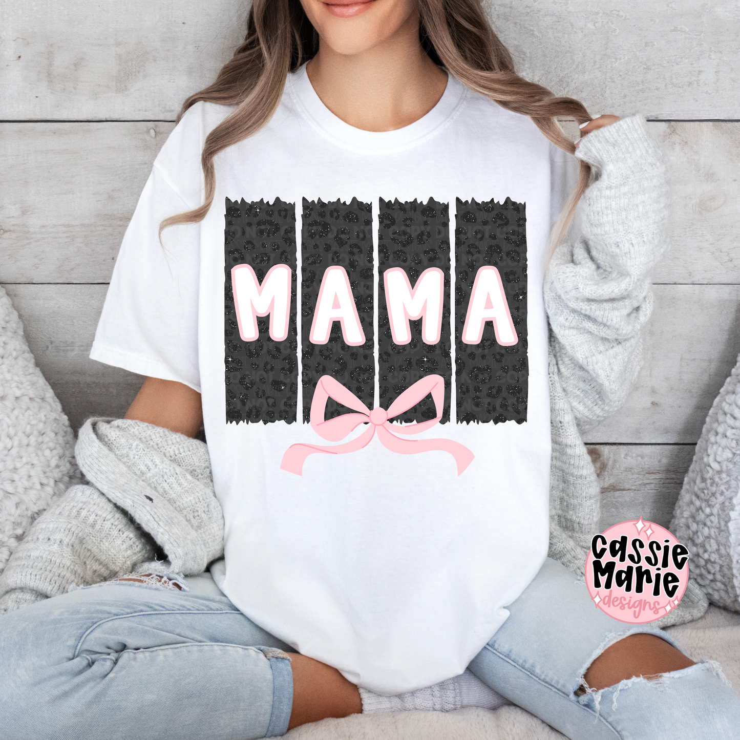 Coquette Leopard Mama PNG