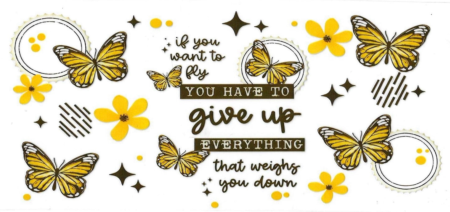 Butterfly Quote Wrap 712