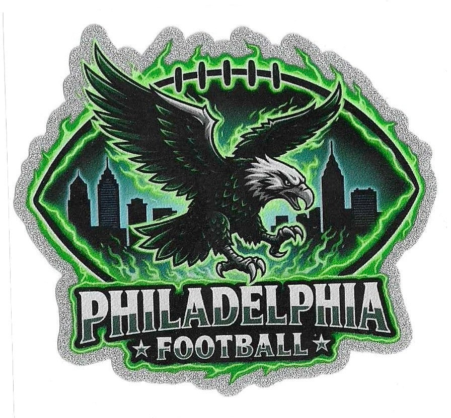 Football Glitter Decal 519