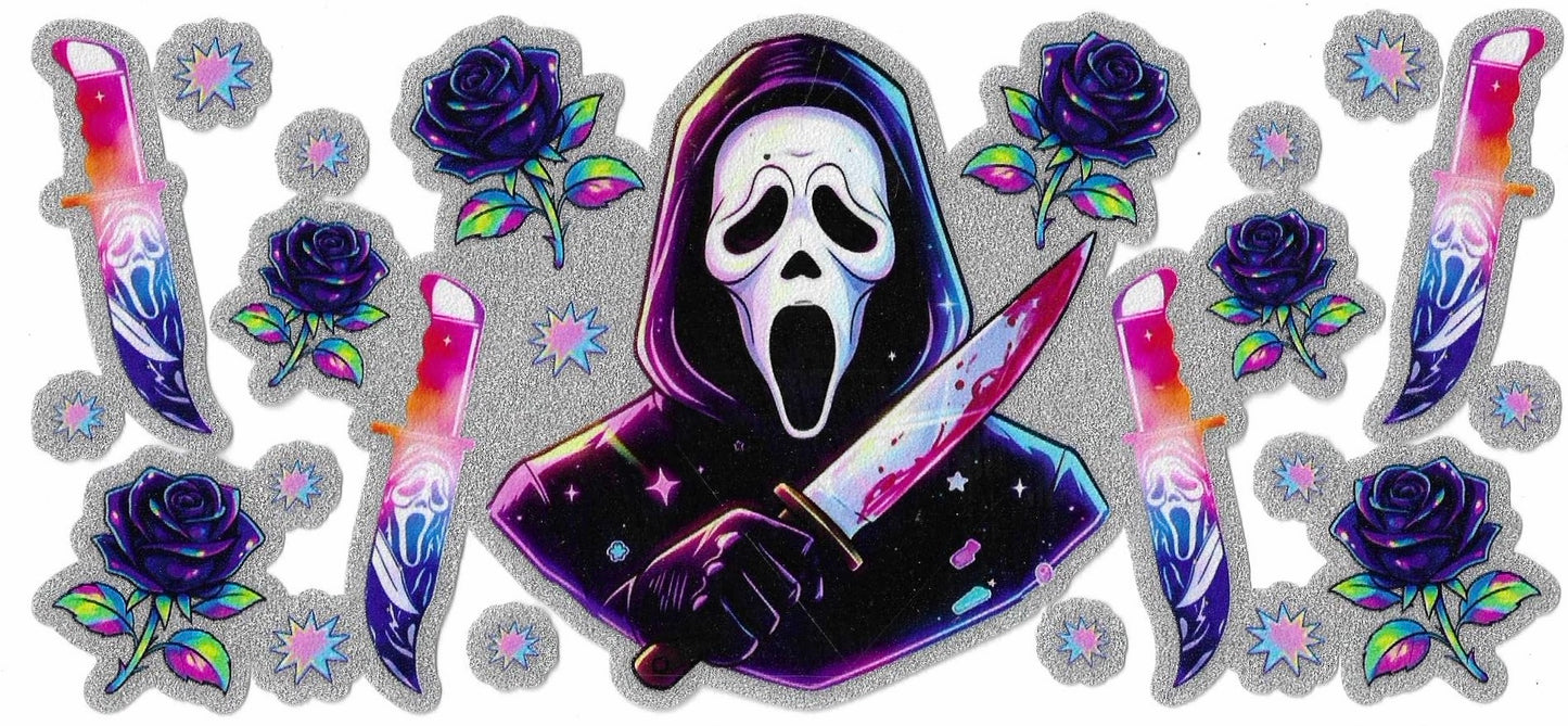 Ghost Horror Glitter Wrap 2214