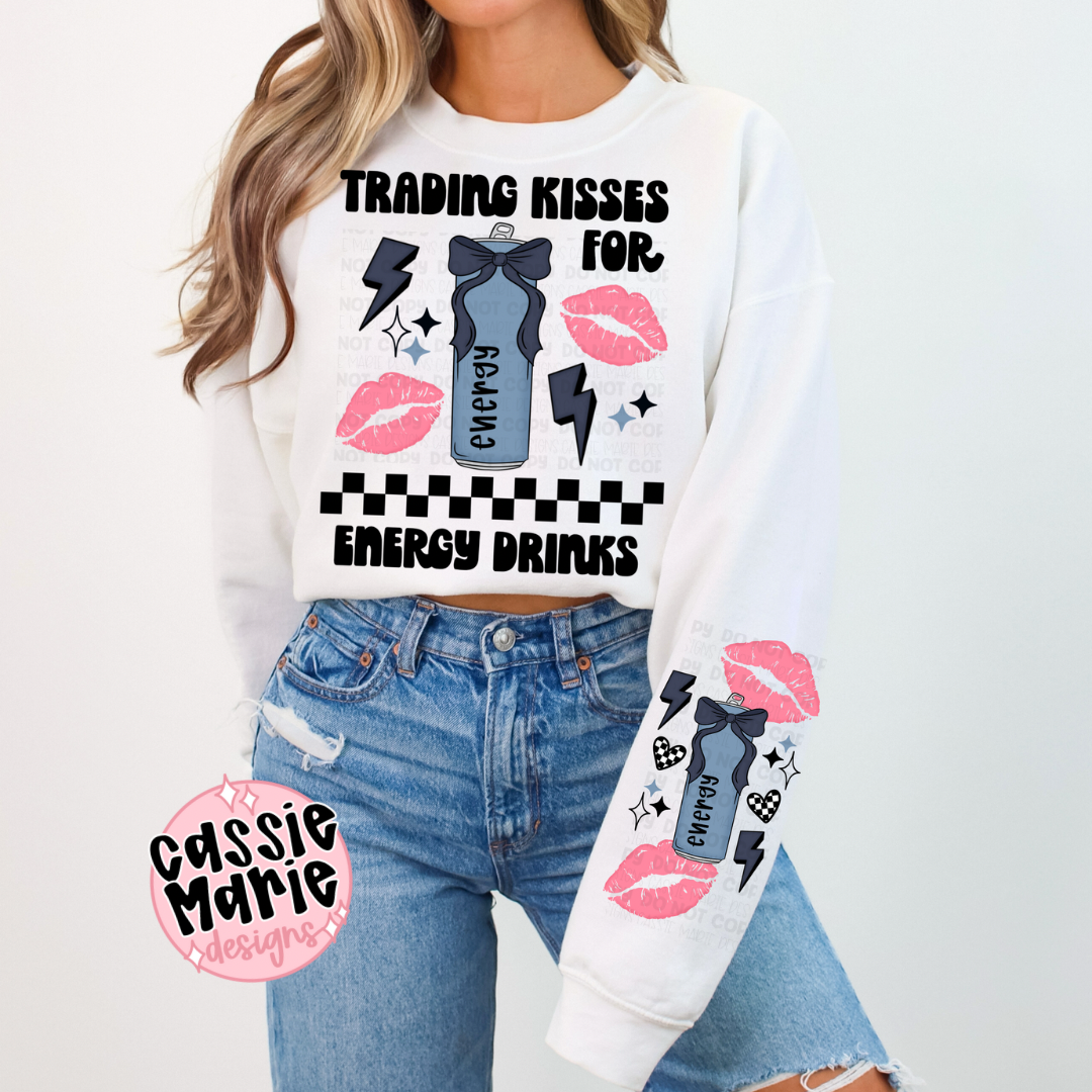 Trading Kisses for Energy Drinks PNG