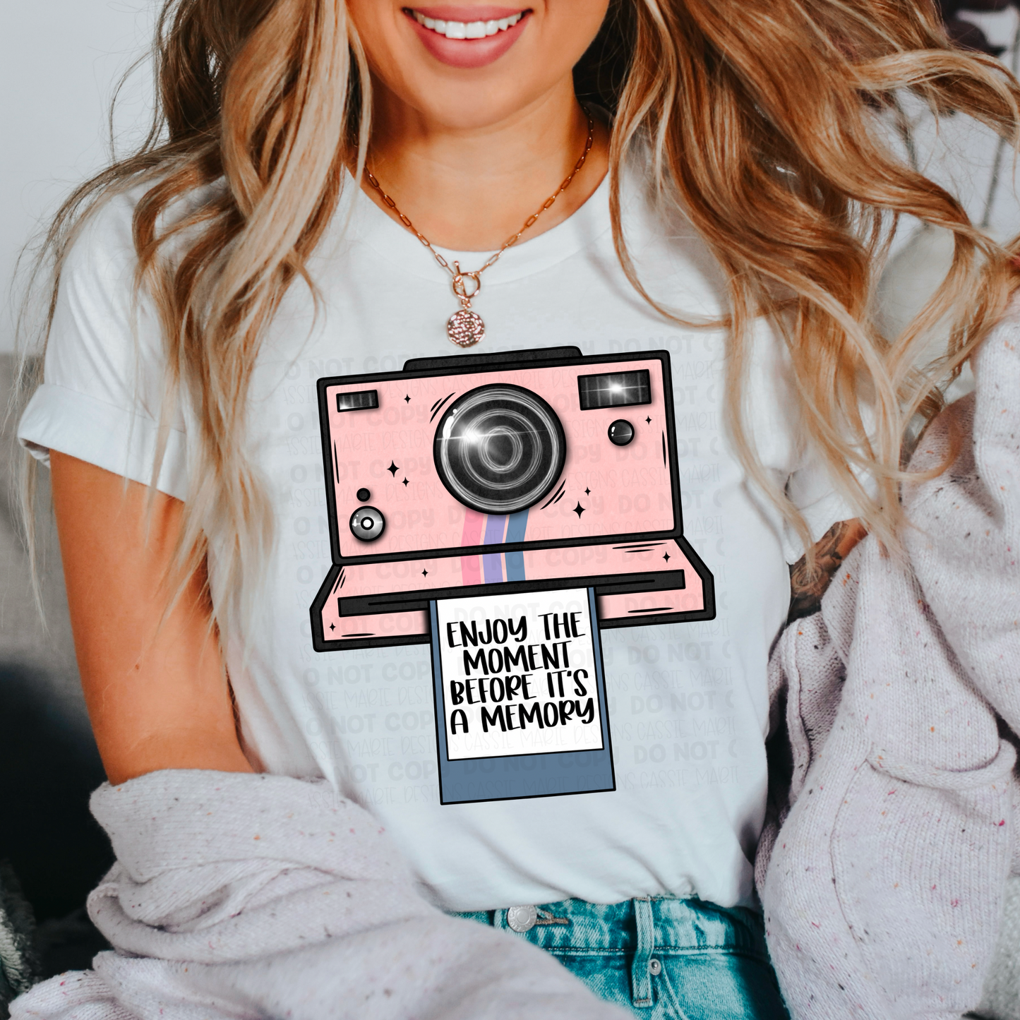 Enjoy The Moment Retro Camera PNG