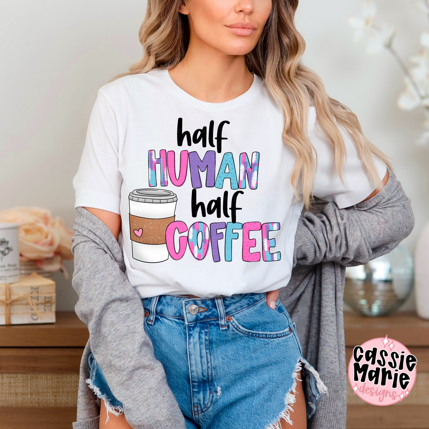 Half Human Half Coffee PNG
