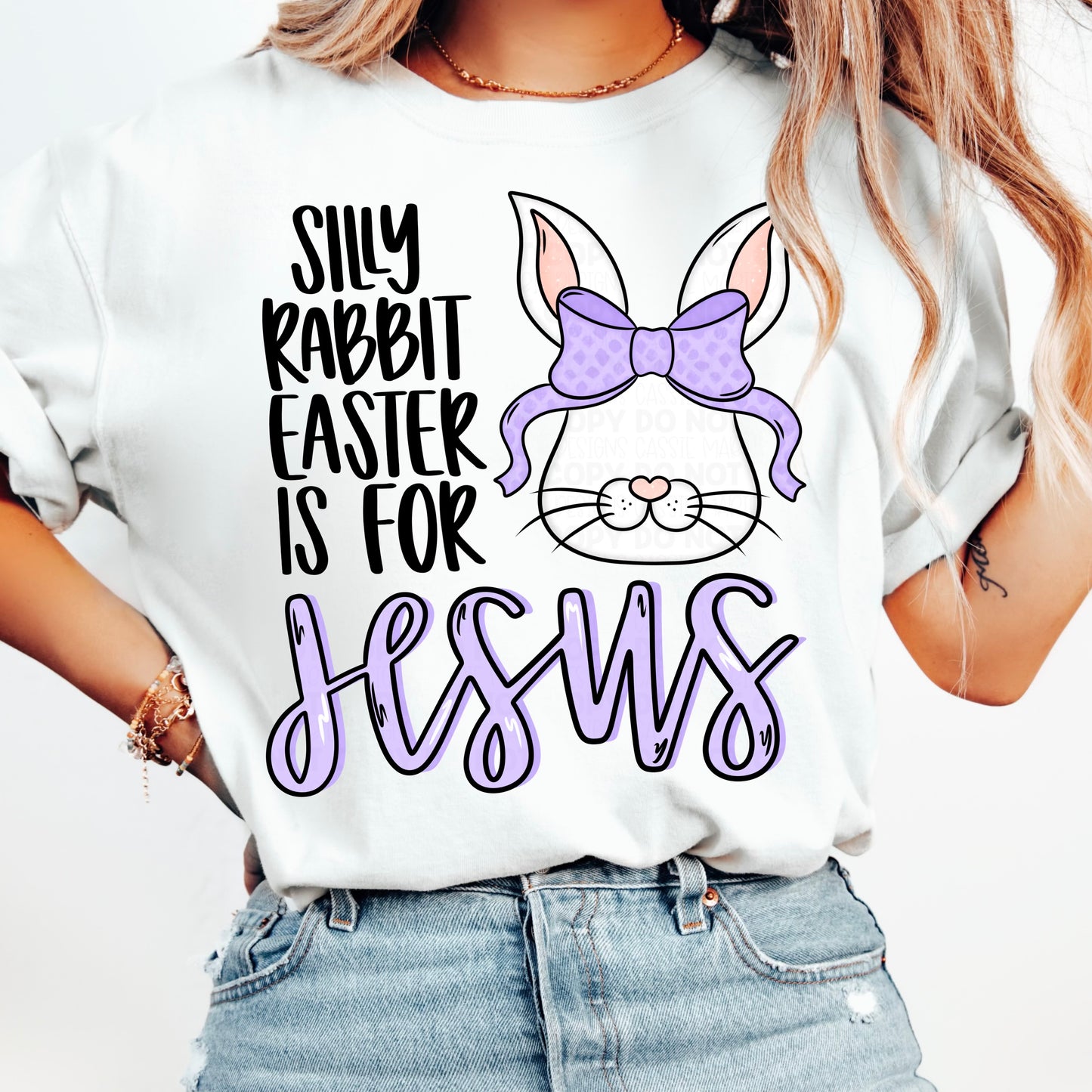 Silly Rabbit Easter Is For Jesus PNG