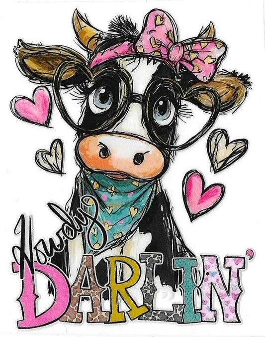 Western Cow Decal 1707