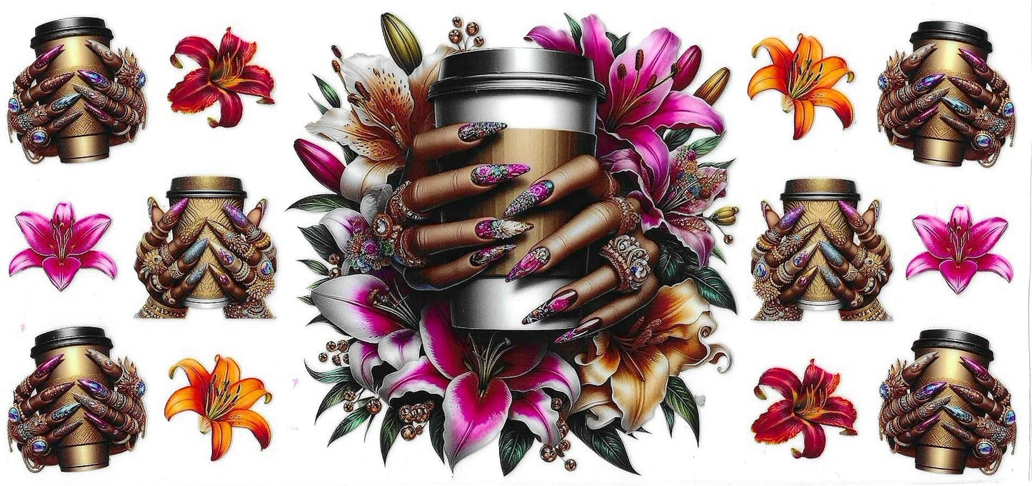 Floral Coffee Wrap 1408