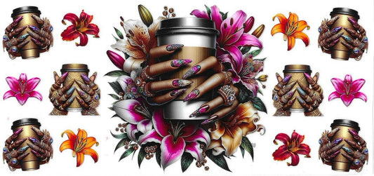 Floral Coffee Wrap 1408