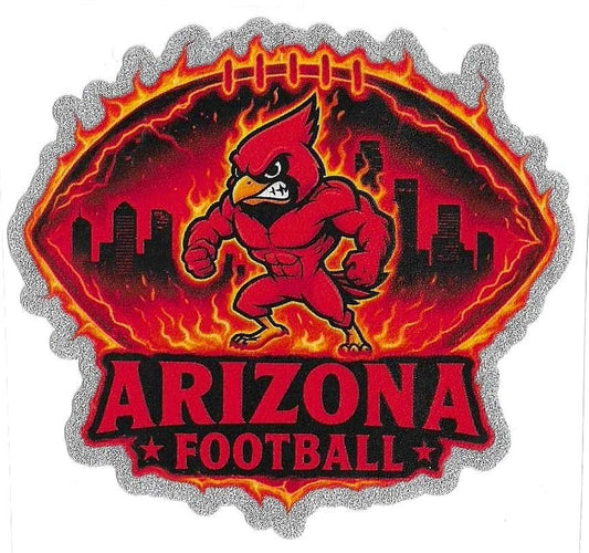 Football Glitter Decal 518