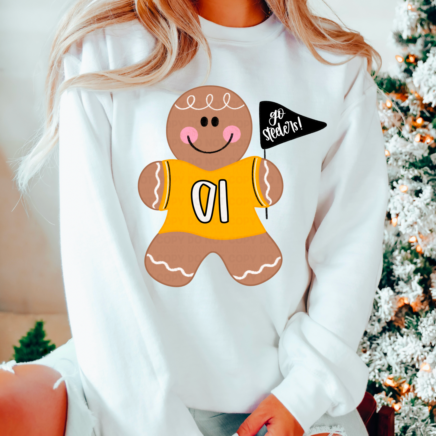 Gingerbread Man Team Spirt PNG