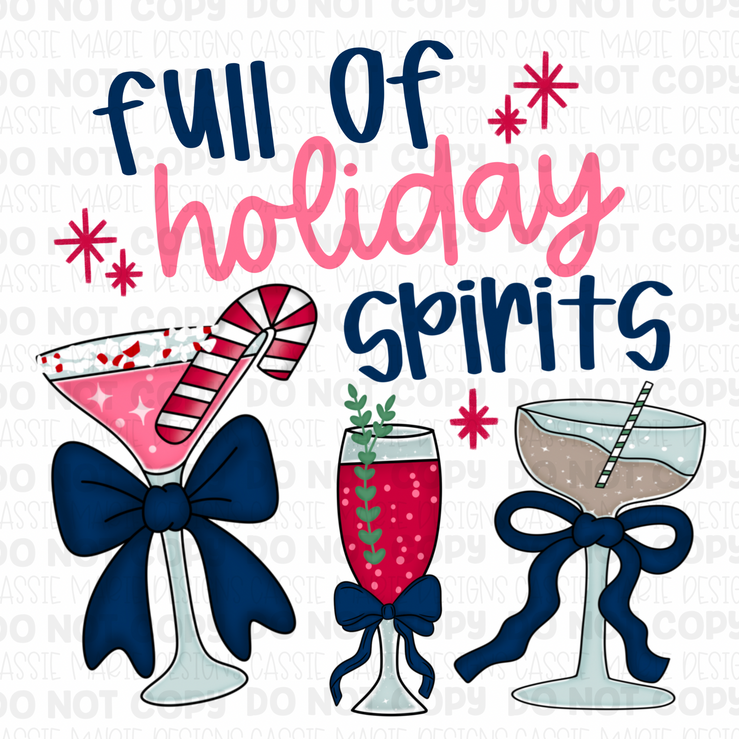 Full of Holiday Spirits PNG