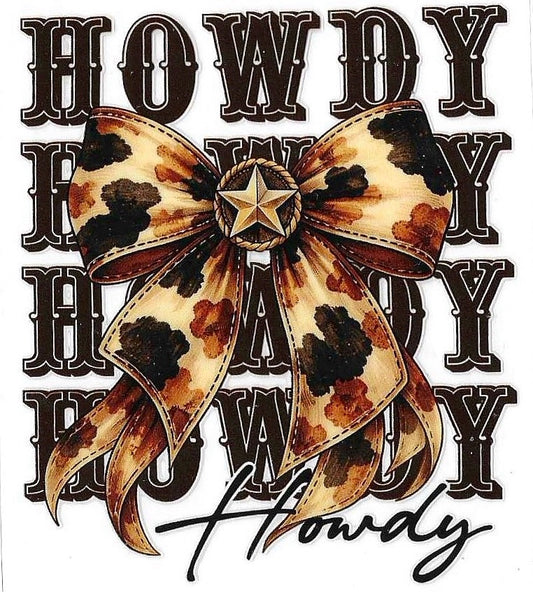Western Howdy Decal 1699