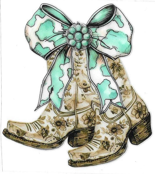 Western Boots Decal 1696