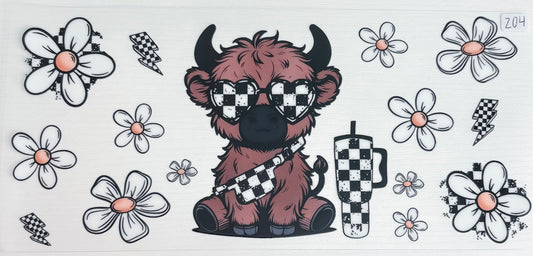 Checkered Cow Wrap 204