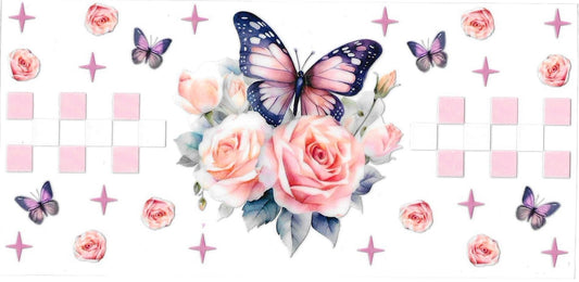 Floral Butterfly Wrap 833