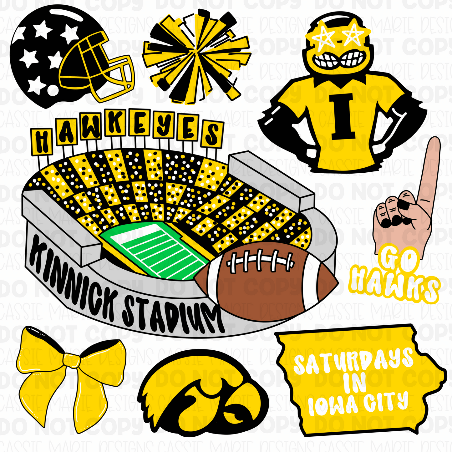 University of Iowa game day png