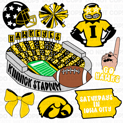 University of Iowa game day png