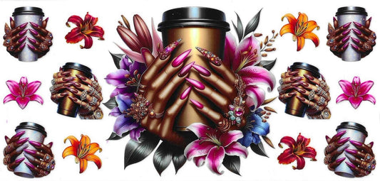 Floral Coffee Wrap 1409