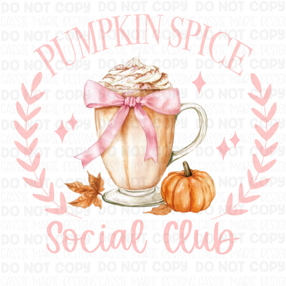 Pumpkin spice social club png